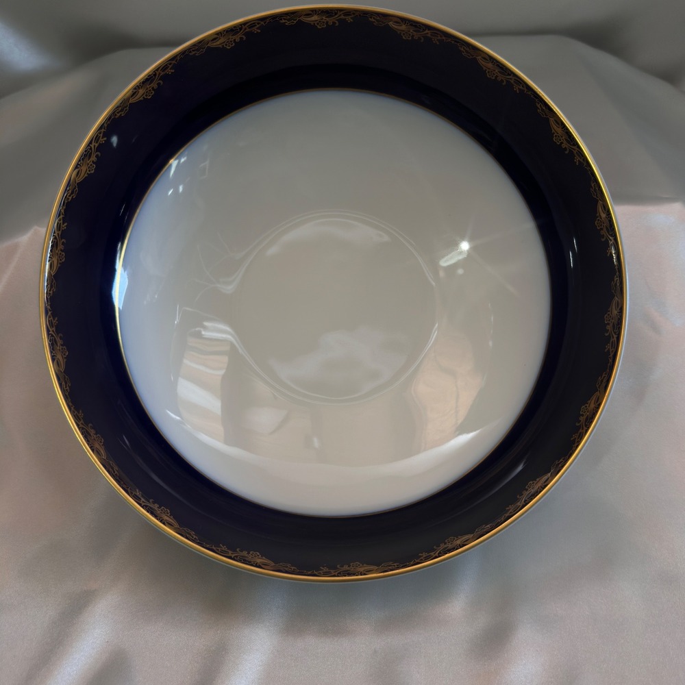 Rosenthal Classic Rose Frederick the Great Cobalt Blue Gold Serving Bowl 9 3/8"